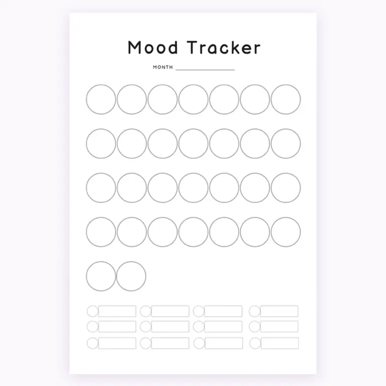 monthly mood tracker