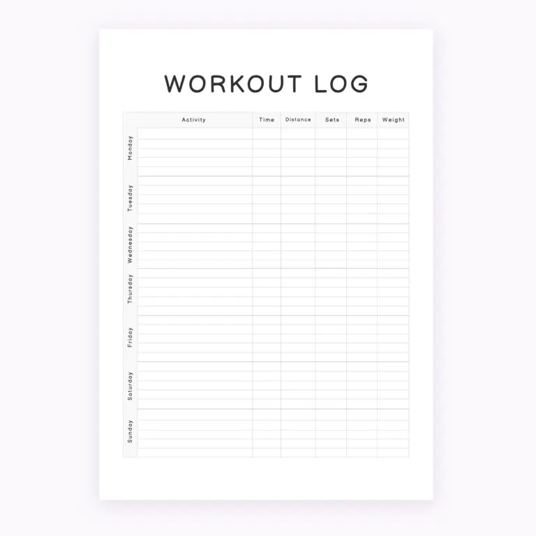 Weekly Workout Planner